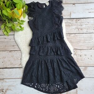 Foxiedox All Over Tiered Ruffle Dress Size XS